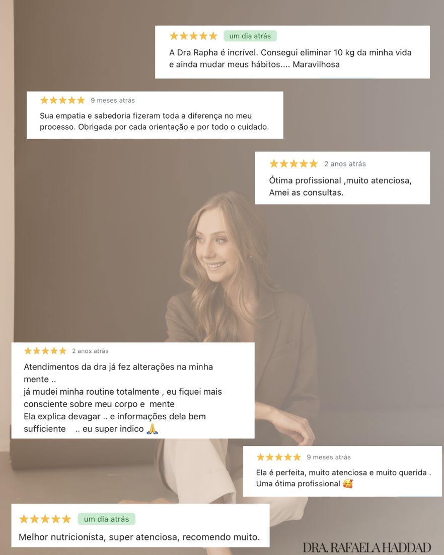 Feedback de pacientes - Resultados de emagrecimento e mudança de hábitos